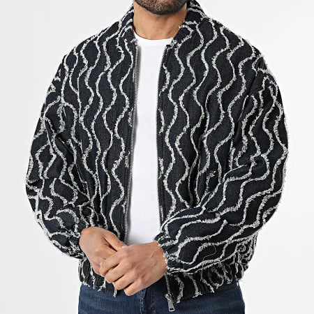 Veste Jean Zippée T70 Bleu Brut : Style Intemporel